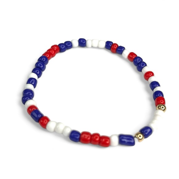 Americana 🇺🇸 Hair Bows and USA Bracelet Set - Picture 7 of 8